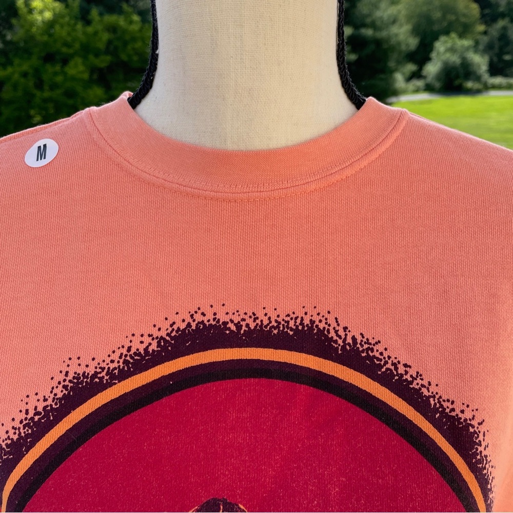 People of Leisure sweatshirt top crew Def Leppard 80s rock music pink medium - Picture 4 of 11